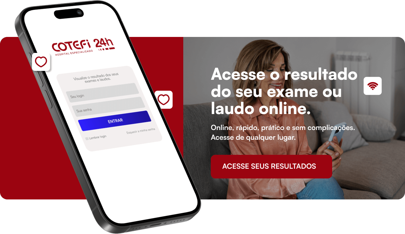 banner com um celular, e a frase escrita